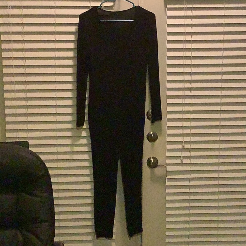 Black 1 piece body suit